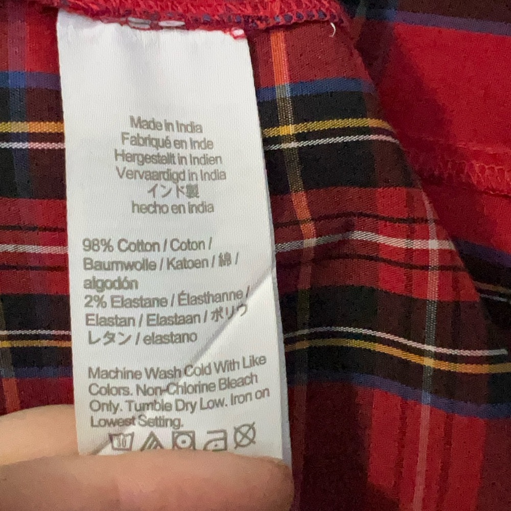 J Crew ruffle tiered dress - HAS POCKETS! PLAID / SIZE 14 - Picture 9 of 9
